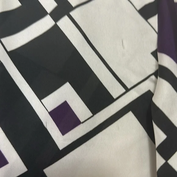 Lauren Ralph Lauren Colorblock Button Down Blouse Size Small - Picture 7 of 7